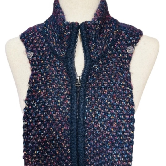 Veronica Beard Dickey Insert Navy Blue & Multi-Color Metallic - Picture 1 of 10